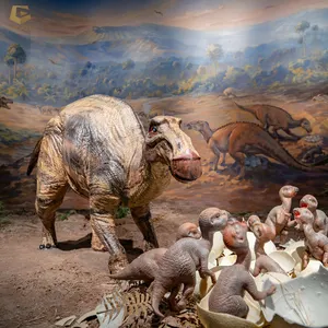 SGSR29 שעשועים פרק דינוזאור דגם מציאותי פיברגלס דינוזאור פסל למכירה