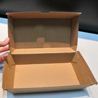 Boîte à fast-food personnalisée en carton kraft brun