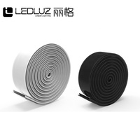 Profilé LED en aluminium encastré pour cloison sèche de 50 mm avec diffuseur continu de 20 m pour éclairage linéaire commercial