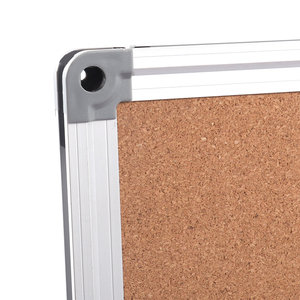 Foska materiale <span class=keywords><strong>di</strong></span> bordo ad alta densità e fatiscenti resistiti in sughero lavagna bacheca con telaio in alluminio argento - Product Image 3