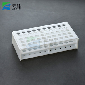 ชั้นวางหลอดทดลองพลาสติกสีขาว 22 มม- 40 รูสำหรับใช้ในห้องปฏิบัติการ - Product Image 5