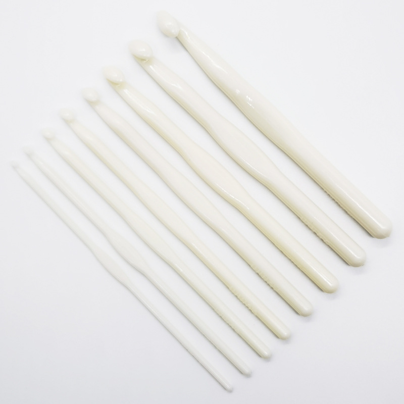 Single Crochet Bold Crystal Tool 3.0-12MM White Plastic Knitting Wool 3mm Thickness