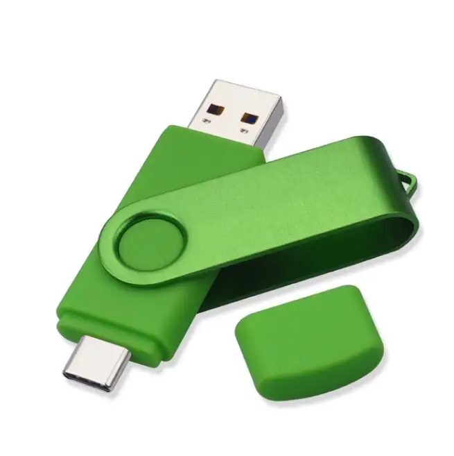 สินค้าใหม่ Otg แฟลชไดรฟ์ Usb แบบหมุนได้,โทรศัพท์มือถือแอนดรอยด์ความจุ8GB 16GB 32GB ดิสก์ Usb