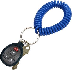 Bán Buôn 2 Inch Cầu Vồng Màu Nhựa Mùa Xuân Linh Hoạt Ban Nhạc Cổ Tay Co Giãn Dây Đeo Cổ Tay Xoắn Ốc Móc Chìa Khóa Vòng Đeo Tay - Product Image 3