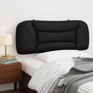 Cojín de lectura negro rectangular de poliéster acolchado para dormitorio - Product Image 2