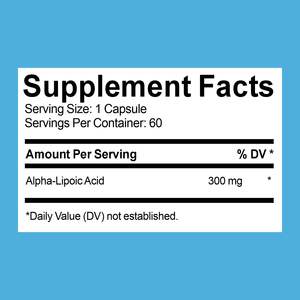 Capsules de soutien diététique OEM/ODM Capsules HALA Capsules d'acide alpha-lipoïque 600mg R - Product Image 2