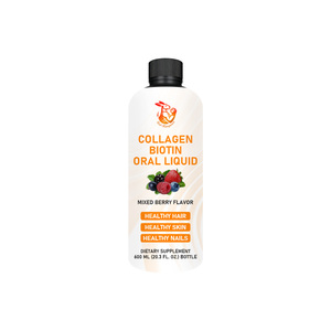 High Quality Collagen Biotin Oral Liquid Supplement Stronger nail Thicker Hair Skin Elasticity with <b>Protein</b> Biotin Liquid - Product Image 1