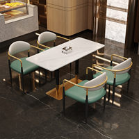 Tables et chaises de style café italien, pour bars à barbecue, salons de thé, hôtels, clubs et restaurants, très prisées par les influenceurs
