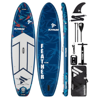 Planche à pagaie de yoga exploratrice et stable personnalisable planche de SUP de loisirs et de fitness avec kit d'accessoires
