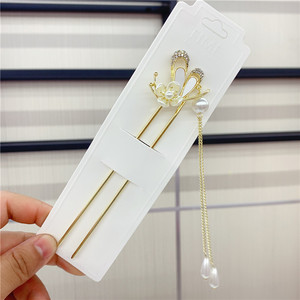 Horquillas de estilo antiguo, adornos para el cabello con borlas, horquillas de estilo corte, accesorios para el cabello para Hanfu de mujer, horquillas de perlas. - Product Image 4