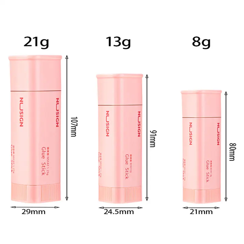 Deli NS142 Triangle Solid Adhesive Stick is not easy to roll and high viscosity students are transparent with handmade solid