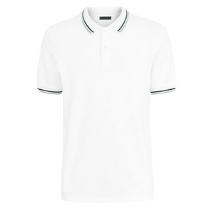 Vestir de Bangladesh <span class=keywords><strong>a</strong></span> <span class=keywords><strong>granel</strong></span>, nuevo modelo, camisetas para hombres, polo básico de bambú con borde de contraste blanco - Product Image 4