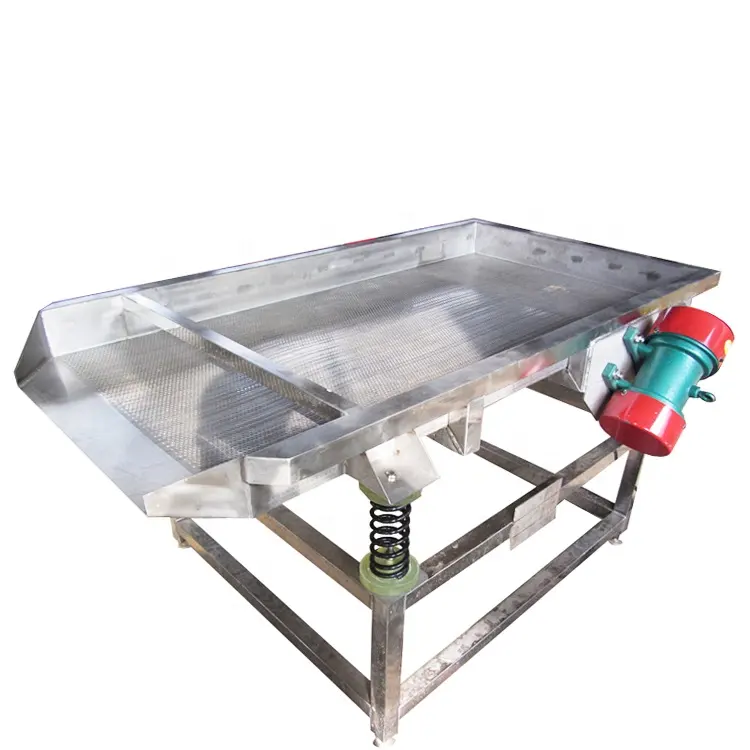 High Efficiency Fruit and Vegetable Dewatering Type Linear Vibrating Screen Sieve Machine