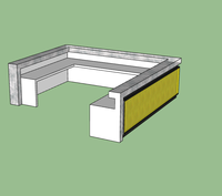Nouvelle conception de comptoir de bar portable en acrylique avec éclairage LED, tabourets de bar DJ