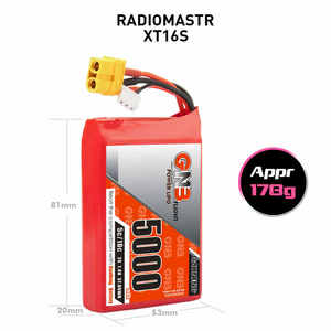 GAONENG GNB 5000mah 2S 5C/10C BOXER TX16S Remote Control XT30 XT60 7.4V RC LiPo <b>Battery</b> for Sanwa M17 Transmitter Receiver - Product Image 1