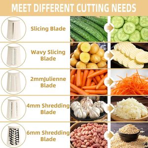 Wholesale 5 in 1 Kitchen Gadget Rotary Cheese Grater Slicer Multifunctional Manual Slicer <b>Vegetable</b> <b>Shredder</b> - Product Image 3
