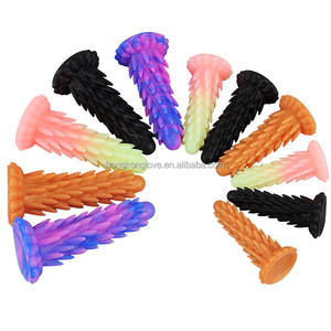 Wholesale Shop for Adult Sex Toys Huge Hedgehog <b>Dildo</b> with Suction Cup Gradient Color Glowing in the Dark Soft Feature - Product Image 4
