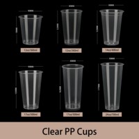 Gobelets jetables en gros de 700 ml pour snacks et gobelets en plastique de 500 ml, 2-en-1 pour snacks et boissons à emporter avec paille