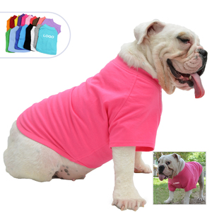 Personnalisé nouvelle mode grand <span class=keywords><strong>chien</strong></span> t-shirt 100% coton été <span class=keywords><strong>chien</strong></span> chemise <span class=keywords><strong>blanc</strong></span> noir en gros Xl Xxl <span class=keywords><strong>blanc</strong></span> Pet chemises de base pour grand <span class=keywords><strong>chien</strong></span> - Product Image 3