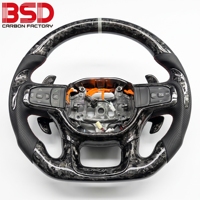 Volant de course personnalisé en cuir forgé et fibre de carbone pour Dodge 2018-2027 Ram TRX 1500/2500/3500/4500