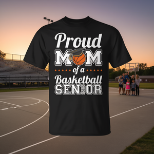 Camiseta para mamá orgullosa de un estudiante de último año de baloncesto 2025 - Product Image 3