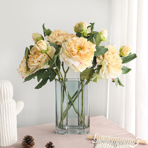 Style européen, ensemble de 2 pièces, noble concubine, fleur de pivoine, utilisé pour la décoration de la maison, décoration d'entrée de salon - Product Image 4