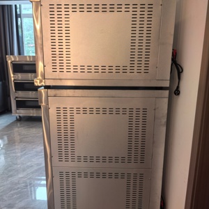 Horno de Convección a Gas Comercial de Alta Eficiencia, de Doble Capa y 4 Bandejas, Horno de Acero Inoxidable <span class=keywords><strong>para</strong></span> Hornear Pan, Pasteles y <span class=keywords><strong>Pizza</strong></span> - Product Image 2
