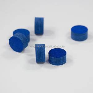 HONGMAO 8 couches étanche en peau de porc Billard Snooker Cue Tips 14mm * 7mm Precision Shots Logo personnalisé 11.9g pour les joueurs européens - Product Image 5