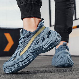 Baskets décontractées pour hommes Chaussures de sport légères à semelle haute avec bout pointu Confortables et élégantes - Product Image 3
