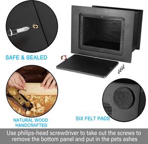 Urne commémorative personnalisée en bois pour animaux de compagnie avec boîte à photos, urne de crémation pour les cendres <span class=keywords><strong>des</strong></span> <span class=keywords><strong>chiens</strong></span> - Product Image 5