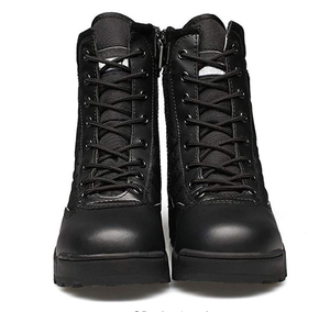 Botas de Entrenamiento TSB09 Negras Marrón Oscuro, Zapatos Tácticos para Desierto y Selva, Ligeros, de Gamuza, Impermeables y Antideslizantes - Product Image 6