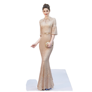 Abito da sera abito da ballo di fascia alta per donne Glitter formale per matrimoni - Product Image 1