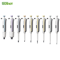 Pipette de laboratoire monocanal en plastique réglable, autoclavable, colorée, nouvelle génération Mi-Pette