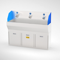 Station de nettoyage automatique d'hygiène Machine à laver les semelles de chaussures Système de contrôle d'accès tourniquet de laveuse de désinfection des bottes sans contact