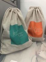 Sacs à pain en lin naturel idéaux pour le pain maison non blanchi, stockage alimentaire réutilisable pendaison de crémaillère mariage