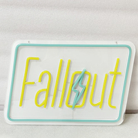 Dropshipping Letters Free Design Custom Made Flexible Silicone Tender Fallout Neon Light for Interior Decorsteals