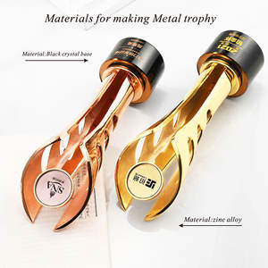 हिस्टोप कस्टम गोल्ड प्लेटिंग मेटल ट्रॉफी 3 डी डिजाइन जिसमें क्रिस्टल बेस के साथ खेल रेस इवेंट चैंपियन शिल्प उपहार के लिए मुद्रित - Product Image 4