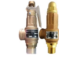 Soupape de sécurité à ressort en laiton massif S10 DN15-DN50 filetée pour compresseur d'air et chaudière