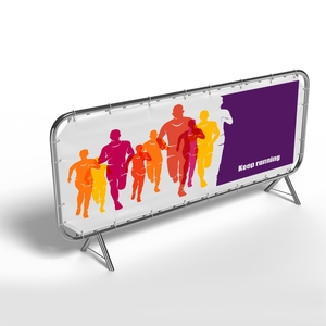 Kiểm soát đám đông PVC Vinyl vải chướng ngại vật Bìa UV in <span class=keywords><strong>Polyester</strong></span> Cờ biểu ngữ giáo dục bảo hiểm hàng rào chướng ngại vật biểu ngữ - Product Image 2