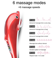 Masseur corporel électrique portatif Luyao LY-606B-1 Dolphin avec chaleur infrarouge et vibrations