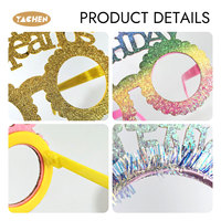 YACHEN Offre Spéciale Accessoires de Costume d'Anniversaire Bandeau Scintillant en Plastique Durable et Lunettes de Fête pour Enfants Filles – Idéal pour les Fêtes