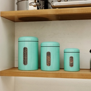 Customized Color Metal Food Storage Carbon Steel Tee <strong>Canister</strong> <strong>Set</strong> for Kitchen - Product Image 1