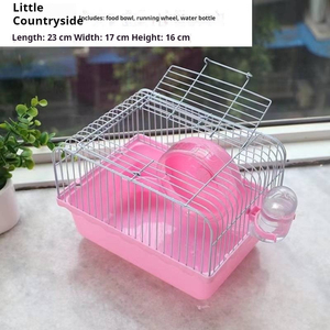 Jaula Portátil para Hámsteres y Animales Pequeños con Tapa Transparente y Asa de Transporte para Viajes y Hogar - Product Image 4