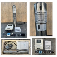 Pompe solaire submersible DC 2 CV 1500 W, pompe à eau profonde à énergie solaire pour l'agriculture
