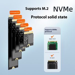 Mavo M.<span class=keywords><strong>2</strong></span> NVMe固态硬盘盒K1698P高速PCie传输NGFF易驱动线固态硬盘机箱 - Product Image 6