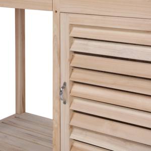 Nouveau banc <span class=keywords><strong>de</strong></span> rempotage en bois <span class=keywords><strong>de</strong></span> couleur naturelle avec crochets <span class=keywords><strong>de</strong></span> tiroir d'armoire <span class=keywords><strong>de</strong></span> rangement et étagère ouverte pour table <span class=keywords><strong>de</strong></span> travail <span class=keywords><strong>de</strong></span> jardin - Product Image 6