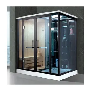 מודרני עיצוב נייד סאונה וקיטור בשילוב חדר, יוקרה קיטור מקלחת עם סאונה חדר