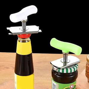 Ouvre-bouteille multifonction en acier inoxydable, ouvre-couvercles réglable, ouvre-bocaux, ouvre-boîtes à visser, gadget de cuisine - Product Image 5
