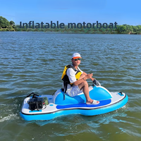 Bateau gonflable électrique Yak Outdoors YKI-31, petit bateau de parc aquatique, bateau de karting aquatique, bateau de surf monoplace, bateau rapide en PVC