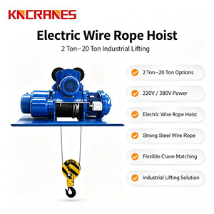 2 Ton 3 Ton 5 Ton 10 Ton 20 Ton Electric Wire Rope <b>Hoist</b> with 220V and 380V Power Options - Product Image 1